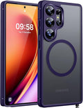 TOCOL Magnetic for Samsung Galaxy S25 Ultra Case, Upgraded Full Camera Protection, Compatible with Magsafe, Drop Protection Back Cover for Samsung Galaxy S25 Ultra 6.9-Inch (Midnight Purple)