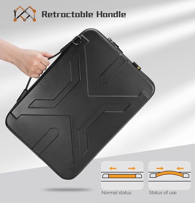 KIZUNA Laptop Case Bag 13 Inch Sleeve Shoulder Briefcase for 14" MacBook Pro/13.6" Macbook Air M3/14 Yoga Slim 7x/14 Dell 14 Plus/ThinkPad X9 14/14.5" XPS 14/HP EliteBook,Black