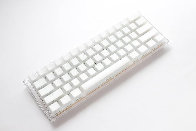 Ducky One 3 Mini Aura 60% Mechanical Keyboard: Quack Mechanics Dampening, Hot-Swappable Cherry MX Red Switches, High-Density PBT Tripleshot Keycaps, RGB, US, White