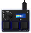 O3C Rapid Trigger Hall Effect Keyboard Suitable for OSU and Geometry Dash Rhythm Game Macro Keypad with Magnetic Linear Switches (Black, Gateron KS-20 White Switch)