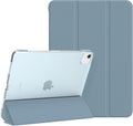 for iPad Air 13 inch M4/M3/M2 2026/2025/2024 Case, iPad Pro 12.9 (6th/5th Gen. 2022/2021), Hard PC Translucent Frosted Back Shell Case with Auto Wake/Sleep, Trifold Stand Cover, Misty Blue