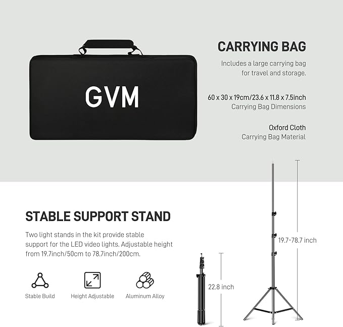 GVM RGB LED Video Light Kits, 800D 6X Upgraded Studio Lights with Optical Lens, Photography Lighting with 20 Scene Modes, Panel Lights with 19500 Lux/0.5m, Content, Filming, Portable, 3 Packs
