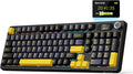 MAMBASNAKE Attack Shark X98 Pro Wireless Mechanical Keyboard with Screen & Knob, 2.4G/USB-C/BT5.0 Gasket Hot Swappable Creamy Keyboard102 Keys, Web Driver RGB Gaming Keyboard for PC/Mac/PS4/Xbox