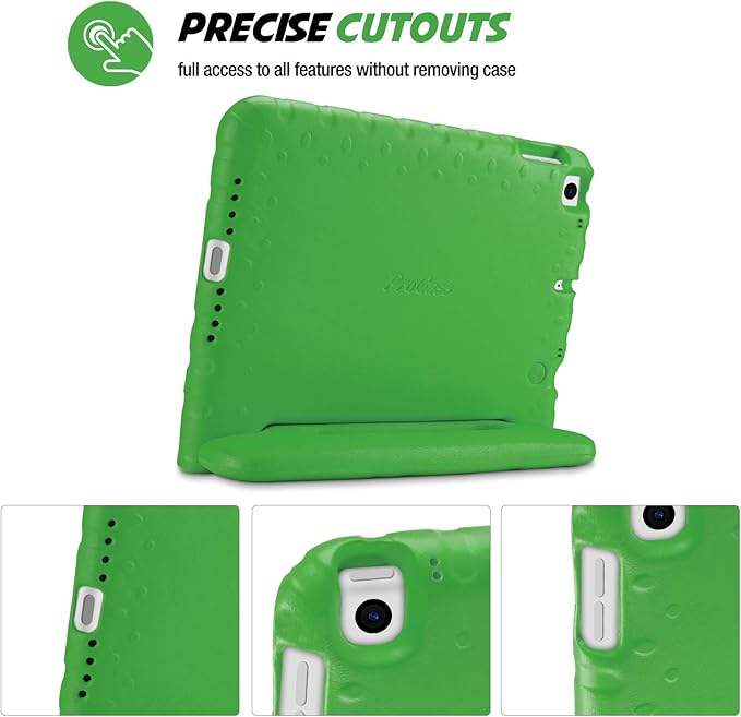 ProCase Kids Case for iPad 9th Generation/iPad 8/iPad 7, iPad 10.2 Case 2021 2020 2019/iPad Air 10.5/iPad Pro 10.5 Kids Case, Shockproof Lightweight Case with Convertible Handle -Green