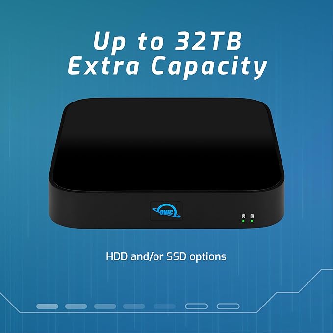OWC (Enclosure only miniStack STX, Upgradeable Expansion Solution and Thunderbolt Hub/Mini Dock with 3 Extra TB4 Ports. for Mac Studio, Mac mini and Other Devices. Matte Black