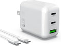 67W USB C Wall Charger, 3-Port GaN Fast Charger Block,Replacement for MacBook Pro/Air, iPad, iPhone 15/14/Pro, Galaxy, Pixel, Apple Watch and More
