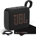 JBL Go 4 Portable Bluetooth Wireless Speaker, IP67 Waterproof and Dustproof Built-in Battery - Black - Boomph's Comprehensive Ultimate Performance Cloth Solution for Your On-the-Go Sound Experience
