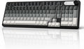 GEODMAER G98X Wireless Gaming Keyboard, Tri-Mode 2.4GHz/USB-C/BT5.0 Silent Gaming Keyboard with Number Pad & Knob, RGB Backlit, Side Printed PBT Keycaps Computer Keyboards for PC Mac Laptop Gamer