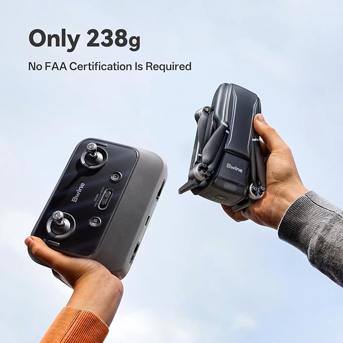 Bwine F7MINI SE GPS Drones with Camera for Adults 4K, Only 238g, 70-Mins Flight Time, TOF, 9842ft Long Range, Auto Return, Follow Me, Circle & Waypoint Fly - Ideal for Beginners and Aerial Lovers