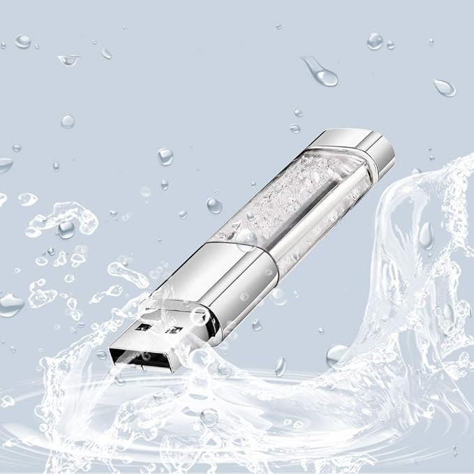 USB Flash Drive, 8GB / 16GB / 32GB USB2.0 USB Memory Stick Date Storage Pendrive Thumb Drives (32GB, Clear)
