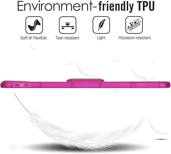 Slim Case for iPad (A16) 11th Generation 11 Inch 2025 / iPad 10th Generation 10.9 Inch 2022, Built-in Kickstand Non-Slip Shockproof Rugged Protective for iPad 11th 10th Gen, Rose