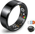 Smart Ring for Women Men,Fitness Tracker Ring,Heart Rate,Blood Oxygen,Step Tracker,Sleep Tracker,Meditation Assistance,No Subscription Fee,IP68 Waterproof Smart Ring for iphone&Android(Black 12)