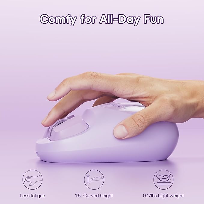 My Little Pony Wireless Mouse - Twilight Sparkle Edition, 3D Character Design Silent Click Mouse with 1600 DPI, Dual-Mode (2.4GHz/Bluetooth), Ergonomic for Mac/Windows