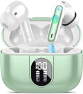 Wireless Earbuds, 2025 Bluetooth Headphones 5.3 HiFi Stereo Earphones, 40H Playtime in-Ear Earbud, Bluetooth Earbud with LED Power Display, IP7 Waterproof Earphones Sport Headset for Android iOS