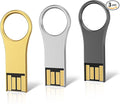 RAOYI 3 Pack 32GB Metal Key Shape USB Flash Drive, USB 2.0 Memory Stick Thumb Drives Jump Drive (Black/Silver/Gold, 3 Mixed Colors)