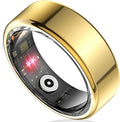 Smart Ring Health Tracker for Women Men, Sleep Tracker with Heart Rate and Blood Oxygen, Fitness Ring for Activity Monitoring, 15 Days Battery, No Subscription, Titanium Alloy(Gold, #10)