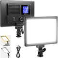 NEEWER Basics 9" LED Video Light Panel, 3200-5600K Edge Lit Dimmable Camera Soft Key Lighting, CRI95+ 800Lux 4000mAh Rechargeable for Video Recording Streaming Selfie Vlog Studio Photography, NL-120B