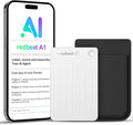 redbeat Note Pro AI Voice Recorder, Free Lifetime Transcribe & Summarize, App Control, 64GB Note Taker for Meetings, Calls & Lectures, Supports 120 Languages, Case Included, Silver