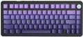 Yindiao Attack Shark X85 Wireless Mechanical Keyboard, TKL 82 Keys Bluetooth 5.0/2.4GHz/Wired Gaming Keyboard,Gasket Structure,Knob,RGB Hot Swappable Custom Keyboard for PC/Mac/PS4/Xbox(Purple)