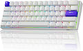 RK ROYAL KLUDGE C61 HE Gaming Keyboard 60% Wired Mechanical Keyboard with Hall Effect Magnetic Switch 8000Hz Polling Rate Rapid Trigger RGB Backlit, 61 Keys, White Purple