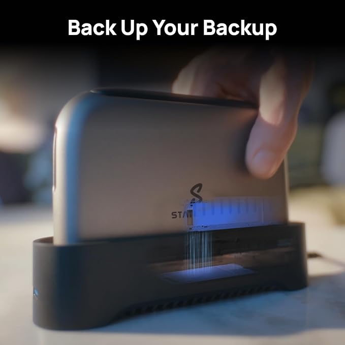PocketCloud Dock for Portable NAS, M.2 NVMe Slot, Expend Storage, 2.5GbE Ethernet, PD Charging & USB-A Ports, Modular SSD Storage, Smart Cooling, Dual Backup & Charging (Dock Only, Diskless)