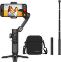 AOCHUAN 3-Axis Gimbal Stabilizer for Smartphone Smart X Pro & B10 Storage Bag & E10 Extension Rod