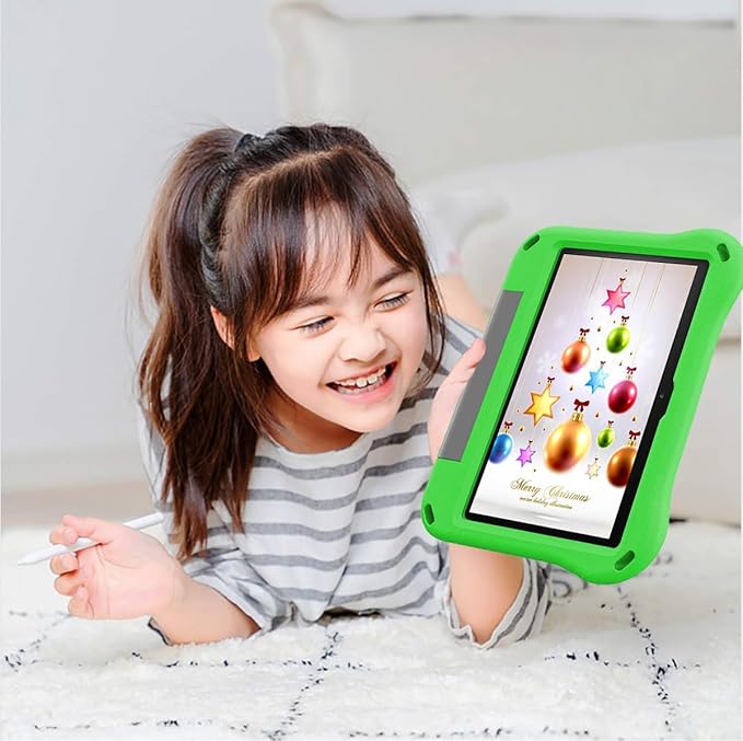 10 inch Tablet Case for Kids,(Compatible with 13th/11th Gen 2023/2021) (Incompatible with iPad Samsung 10 inch Tablet),Light Weight Shock Proof Convertible Handle Stand Kids Case (Green)