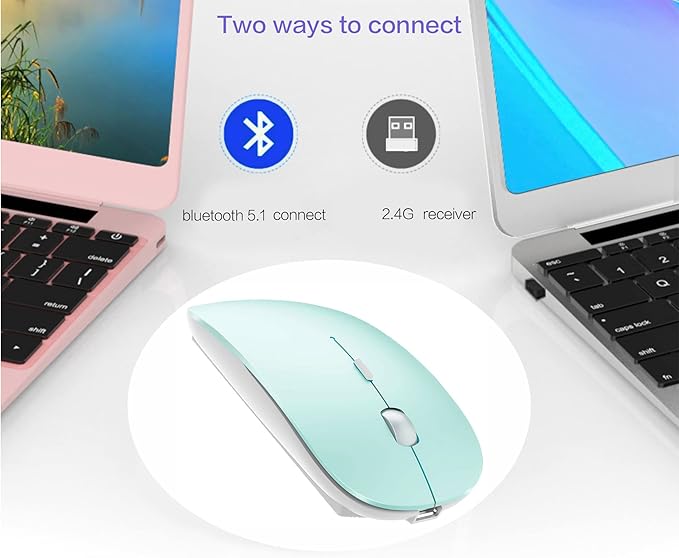 PEIBO Bluetooth Wireless Mouse for Laptop mac MacBook ipad MacBook air MacBook pro pc Desktop Computer Windows Chromebook Notebook