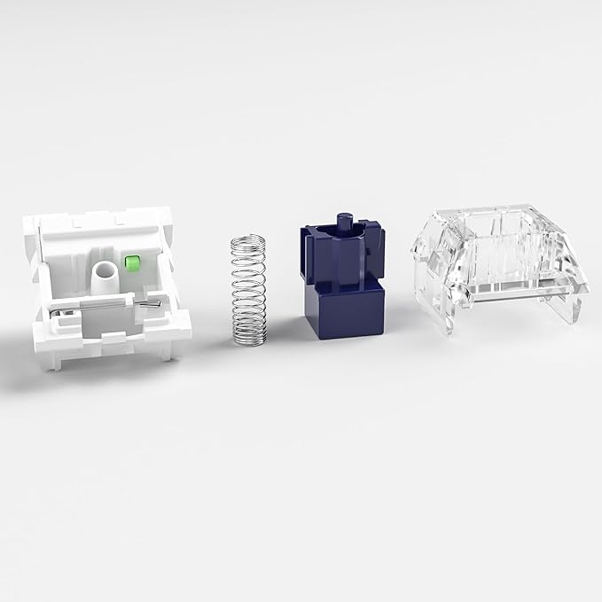 Kailh Box Navy Switches for Mechanical Gaming Keyboard,3-Pin 60gf Clicky/Factory Lubed/IP56 Dust&Waterproof Switches(Kailh Box Navy,72Pcs)