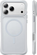ORNARTO Magnetic for iPhone 17 Pro Max Case, 20FT Military-Grade Drop Protection, Compatible with MagSafe, Slim Shockproof Translucent Matte Phone Case for iPhone 17 Pro Max 6.9", Light Gray