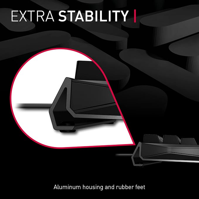 Cherry MX 3.0S, Wired Mechanical Gaming Keyboard, Robust Aluminum Housing, RGB-Lighting, Full Key Rollover, Anti Ghosting, MX2A Silent RED Switches, Black