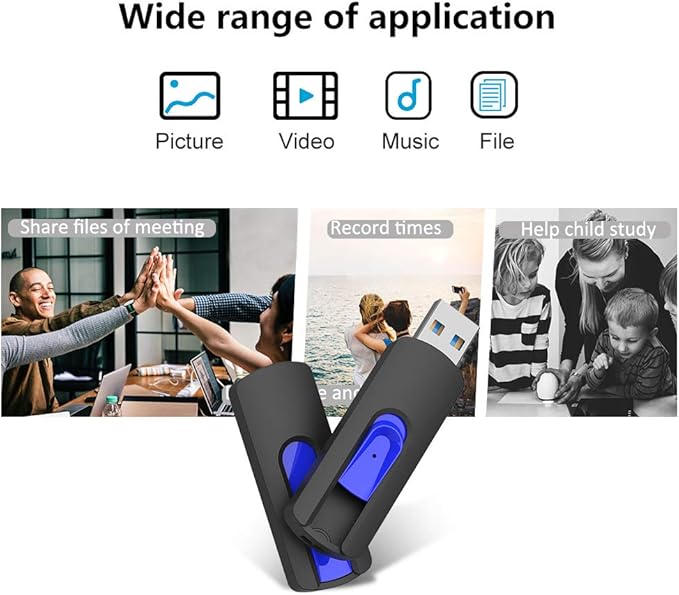 JUANWE 256GB USB Drive, Thumb Drive USB 3.0 Flash Drive USB Storage Flash Drive 256 GB, Retractable Slide Jump Drive for Expand Capacity & Data Storage