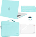 MOSISO Compatible with MacBook Air 15 inch Case M5 2026 M4 2025 M3 M2 2024 2023 A3448 A3241 A3114 A2941,Protective Hard Shell&Carrying Sleeve Bag&Keyboard Cover&Webcam Cover&ScreenFilm, Turquoise