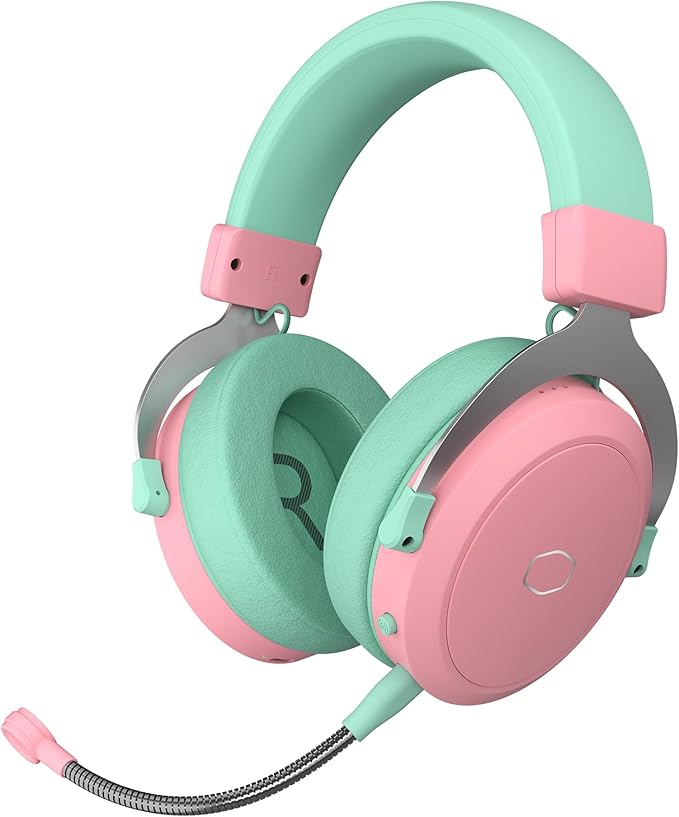 Cooler Master CH351 Macaron Wireless Gaming Over-Ear Headset – 3D Surround Sound, Lightweight, 2.4GHz | Bluetooth, 50mm Drivers, Unidirectional | Detachable Mic, 30-Hour Battery Life