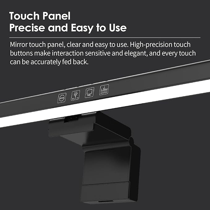 BY-J PC Screen Lamp with Remote Control, Adjustable Screen Light Automatic Dimming, LED USB Computer Lamp 15.7 in Monitor Light Bar Lighting for Office Gaming