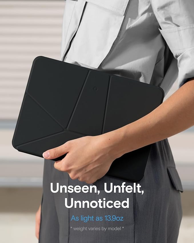 MOFT Dynamic Folio Case for iPad Pro 13"(M5 2025 / M4 2024) - [Reinforced Corner Protection] Stable Slim Magnetic Stand with 20+ Viewing Angles, Premium MOVAS Leather, Jet Black