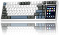 Aula L99 Wireless Mechanical Keyboard with Smart Touch Screen,Tri-Mode Hot Swappable Custom Gaming Keyboard,RGB Backlit,PBT Keycap,Gasket Mount Creamy Sounding Computer Keyboards for Office PC,84 Keys