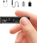 Mini Digital Voice Recorder - 1536Kbps Voice Activated Recorder with Noise Reduction, 64GB Audio Recorder for Lectures Meeting Interviews, Magnetic Tape Recorder Portable Mini with USB, MP3 Player