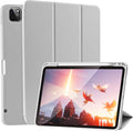 Case for iPad Pro 11 Inch 4th/3rd/2nd Generation 2022/2021/2020 with Pencil Holder [Support iPad 2nd Pencil Charging] Slim Trifold Stand Smart Protective Cover, Auto Wake/Sleep(Gray)