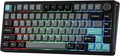 EPOMAKER TH80 V2 75% Wireless Mechanical Keyboard with Metal Knob, 8000mAh, 2.4Ghz/BT/USB-C, RGB, Hot Swap, Custom Driver, PBT Keycap, Wireless Gaming Keyboard for PC/Mac (Black, Sea Salt Silent)