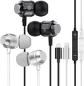 2Pack - Wired Earbuds for iPhone Headphones with Lightning Plug [ Mic Volume Control HiFi Stereo Noise Cancelling ] Earphones Wired Ear buds Compatible with iPhone 14 13 12 11 Pro Max/XR/XS/X/8/7
