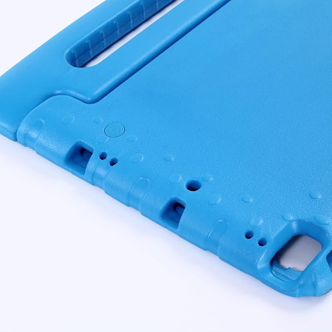 Kids Case for iPad 9th/8th/7th Generation (2021/2020/2019), iPad 10.2" Shockproof Case, Techcircle Handle Stand Lightweight EVA Foam Bumper Protective Rugged Drop Protection Child Proof Cover, Blue