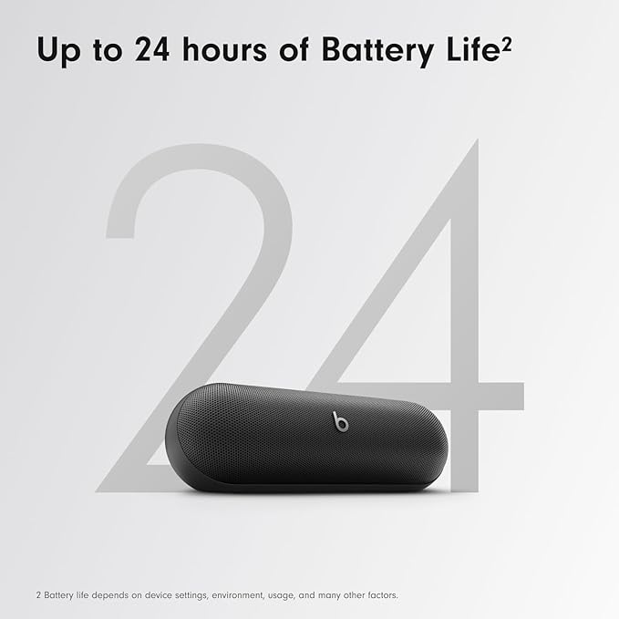 Beats Pill - Wireless Bluetooth Speaker with AppleCare+ (2 Years) - Matte Black