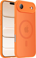 Symcele Designed for iPhone Air Case, Compatible with MagSafe, [Camera Protection] [15FT Military Drop Protection] Shockproof Translucent Matte Anti-Slip Phone Case, 6.5", Cosmic Orange