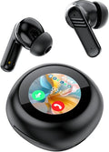 Xmenha lx300 Black Wireless Bluetooth 5.4 TWS Touch Screen Earbuds with Active Noise Cancellation and Transparency Mode