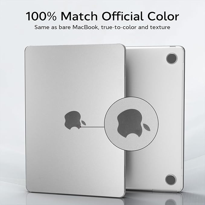 B BELK Compatible with MacBook Air 15 inch Case M5 2026 2025 2024 2023 M4 M3 M2 A3448 A3241 A3114 A2941, [100% Official Color] [Ultra Thin Armor] Plastic Hard Shell Case+Keyboard Cover, Matte Clear