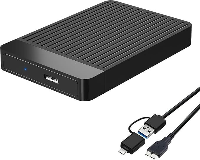 1TB Ultra Slim Portable External Hard Disk Drive 2.5'' USB 3.0 HDD Storage for Mac, PC, Laptop, PS4, Xbox one