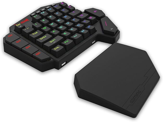 Redragon K585 HE Rapid Trigger Gaming Keyboard, 8K Wired One-Handed Mechanical Keyboard w/Next-Gen UltraMag 100% POM Silky Magnetic Switch, Dual-Module Floating Structure Design, Detachable Wrist Rest
