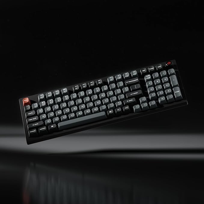 Keychron V5 8K 96% Compact Mechanical Keyboard, 8000 Hz Polling Rate Hot-Swappable QMK Programmable Wired Keyboard with Numpad & Knob, RGB Backlit, Ergonomic for Mac Windows Linux-Tactile Brown Switch