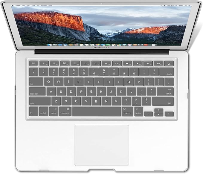 IBENZER Compatible with MacBook Air 11 Inch Case Model A1370 A1465, Soft Touch Plastic Hard Shell Case Bundle with Keyboard Cover for Mac Air 11, Clear, A11CL+1